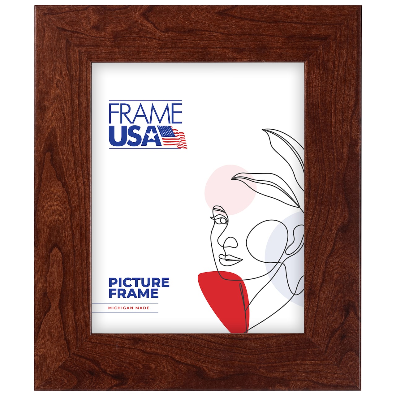 Frame USA Corporate Wide Canadian Walnut Single Image Picture Frame